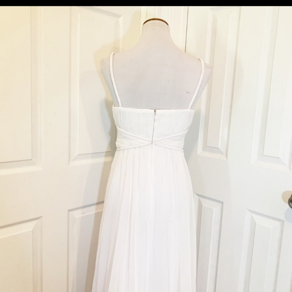 Calvin Klein white flowing strapless gown - Picture 2 of 6